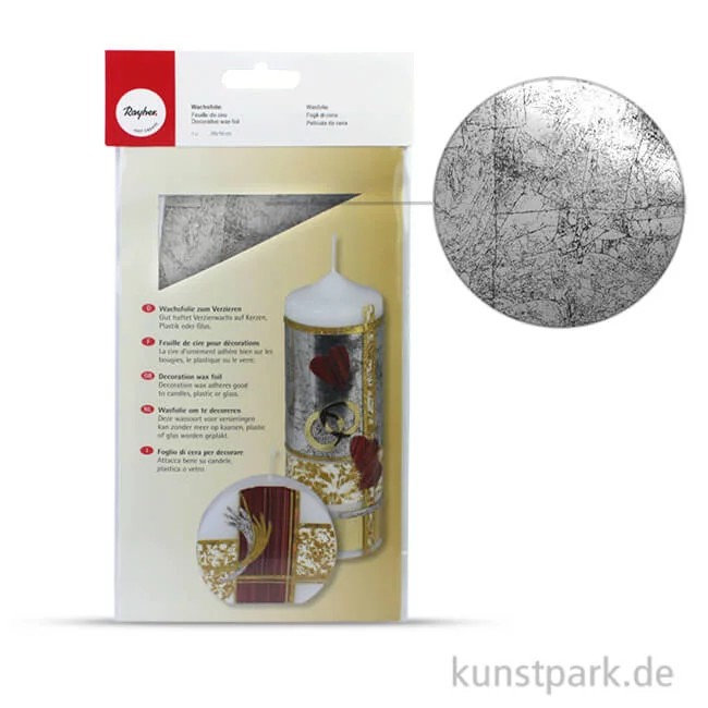 Artikelbild 1 des Artikels “Wachsfolie - Altsilber, 20x10 cm, 1 Stück “
