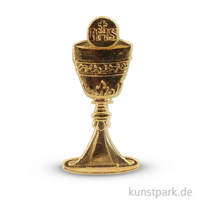Artikelbild 1 des Artikels “Wachsmotiv - Kelch und Hostie, 4,5 cm, 1 Stück Gold“
