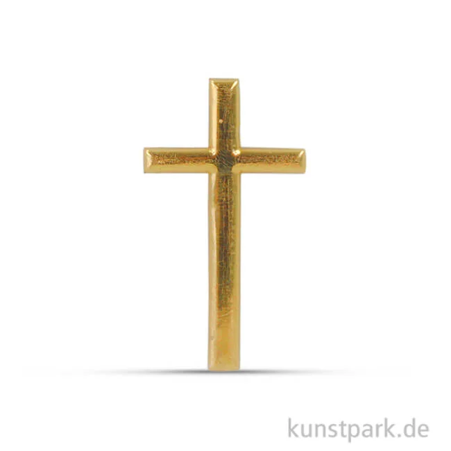 Artikelbild 1 des Artikels “Wachsmotiv - Kreuz, 4 cm, 1 Stück Gold“