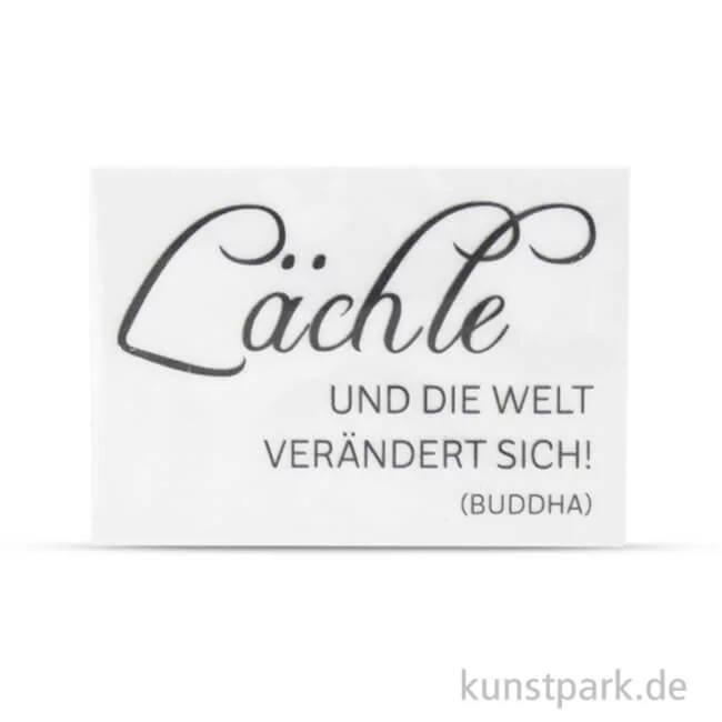 Artikelbild 1 des Artikels “Wachsmotiv - Lächle und die Welt, 1 Stück “