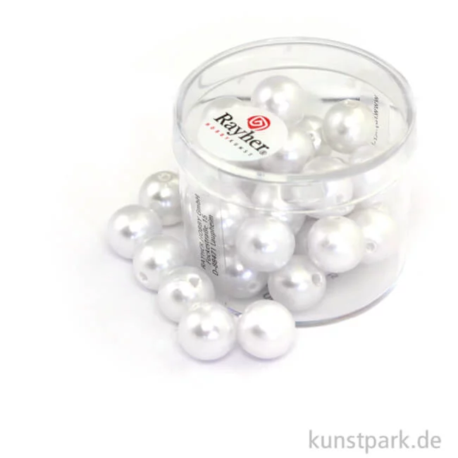 Artikelbild 1 des Artikels “Wachsperlen Weiß Weiss | 10 mm - 30 Stück“