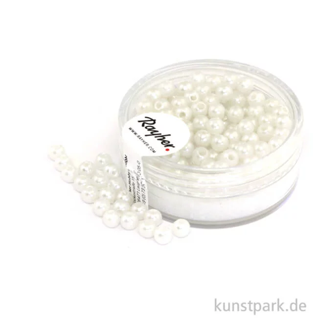 Artikelbild 1 des Artikels “Wachsperlen Weiß Weiss | 4 mm - 150 Stück“