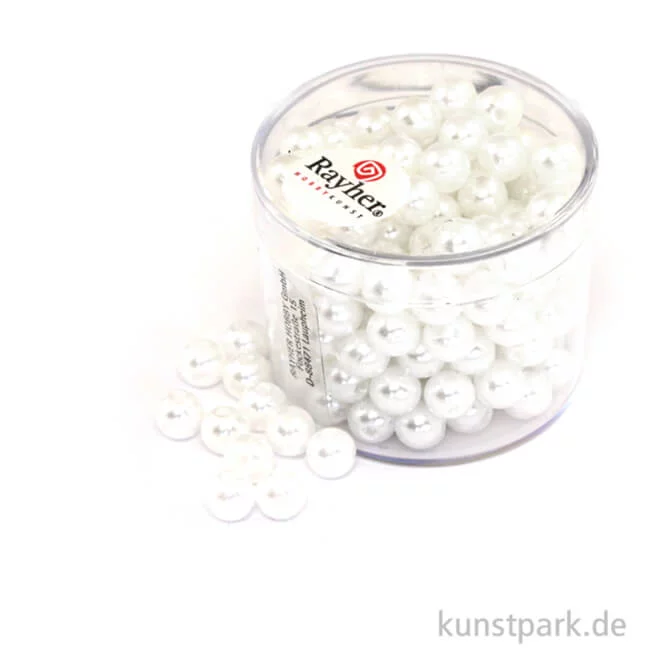 Artikelbild 1 des Artikels “Wachsperlen Weiß Weiss | 6 mm - 170 Stück“