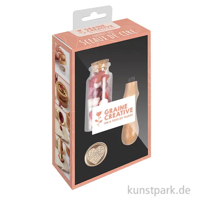 Artikelbild 1 des Artikels “Wachssiegel Set mit Siegel + Siegelwachs - Herz “