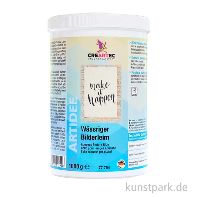 Artikelbild 1 des Artikels “Wässriger Bilderleim für Zeichnungen, Bilder und Plakate, 1 kg “