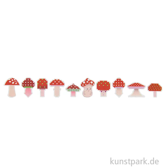 Artikelbild 1 des Artikels “Washi Sticker - Shrooom, Big Reds, 200 Aufkleber “