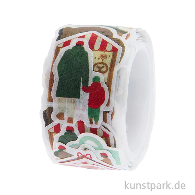 Artikelbild 1 des Artikels “Washi Sticker - Weihnachtsmarkt, 200 Aufkleber “