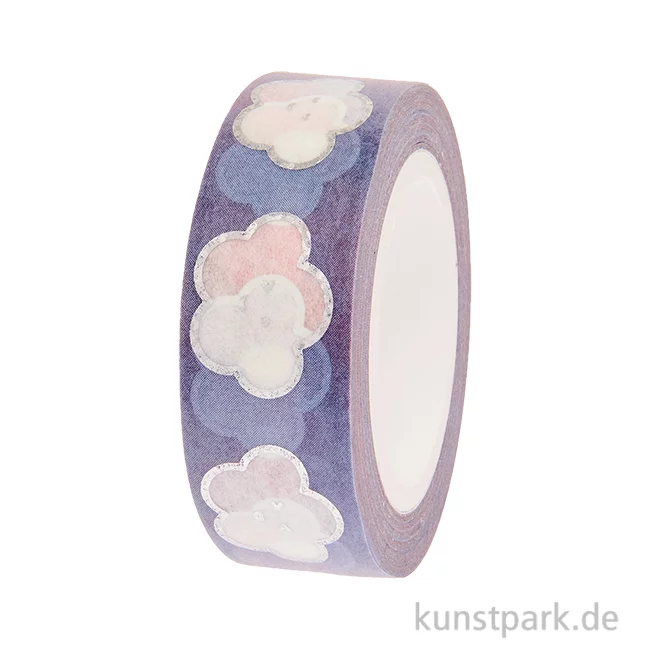 Artikelbild 1 des Artikels “Washi Tape - Chingu, Wolken, 15 mm, 10 m Rolle “