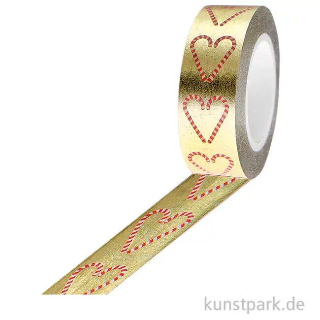 Artikelbild 1 des Artikels “Washi Tape - Christmas Rocks, Zuckerstangen, 15 mm, 10 m Rolle “