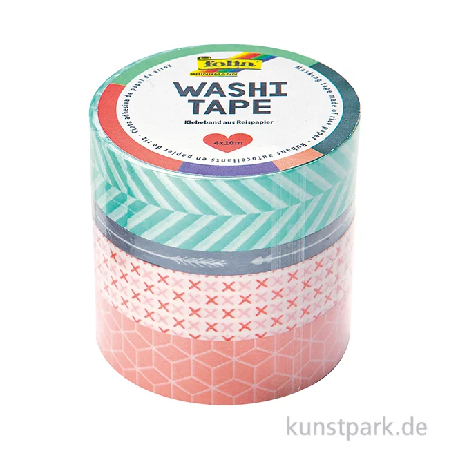 Artikelbild 1 des Artikels “Washi-Tape GEOMETRISCH - 4er Set, je 10 m “