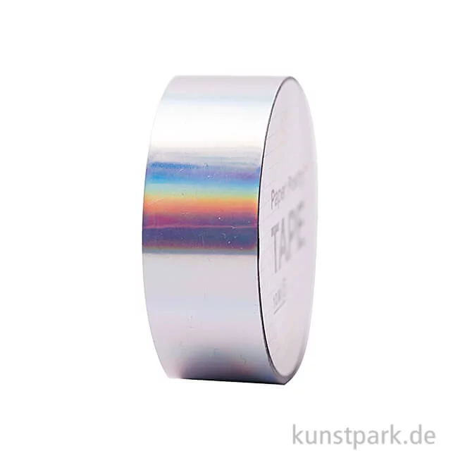 Artikelbild 1 des Artikels “Washi Tape - Holographisch, irisierend Silber, 10 m “
