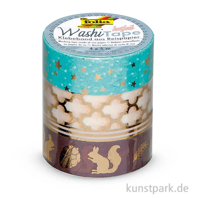 Artikelbild 1 des Artikels “Washi-Tape Hotfoil - GOLD III, 4er Set, je 5 m “