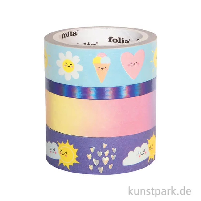 Artikelbild 1 des Artikels “Washi-Tape Hotfoil - SUNNYSIDE, 4er Set, je 5 m “