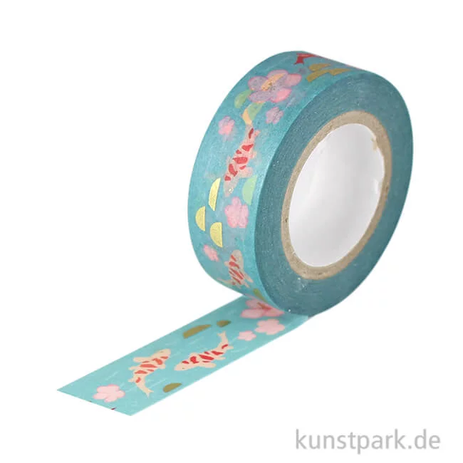 Artikelbild 1 des Artikels “Washi Tape - Jardin Japonais, Kois & Blumen, 10 m “