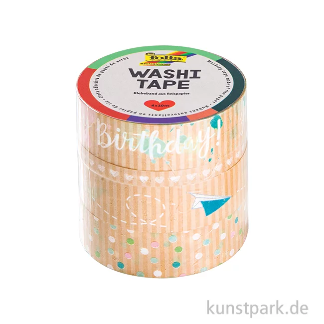 Artikelbild 1 des Artikels “Washi-Tape Set - KRAFTPAPIER I, 4 Rollen, je 10 m “