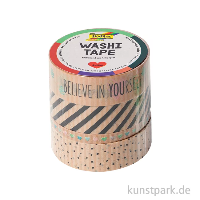 Artikelbild 1 des Artikels “Washi-Tape Set - KRAFTPAPIER II, 4 Rollen, je 10 m “