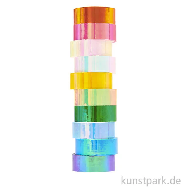 Artikelbild 1 des Artikels “Washi Tape Set - Mirror Rainbow, 10 Stück, je 5 m “