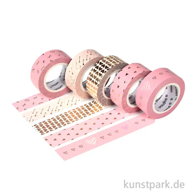 Artikelbild 1 des Artikels “Washitape - Amor-gold, 5er Set, 10 m “