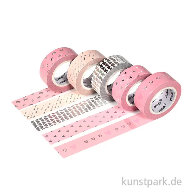 Artikelbild 1 des Artikels “Washitape - Amor-silber, 5er Set, 10 m “