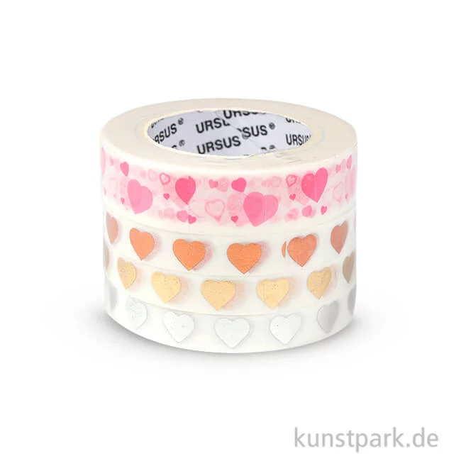 Artikelbild 1 des Artikels “Washitape - Herzen, 4er Set, 10 m “