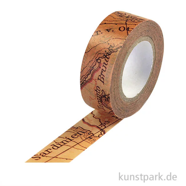 Artikelbild 1 des Artikels “Washitape - Map 1, 15 mm, 10 m “
