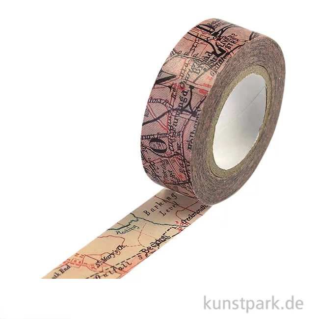 Artikelbild 1 des Artikels “Washitape - Map 5, 15 mm, 10 m “