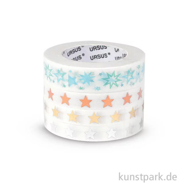 Artikelbild 1 des Artikels “Washitape - Sterne, 4er Set, 10 m “
