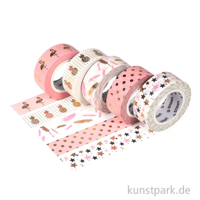 Artikelbild 1 des Artikels “Washitape - Tropic-gold, 5er Set, 10 m “