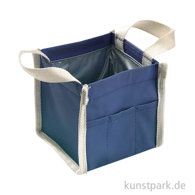 Artikelbild 1 des Artikels “Faltbarer Wasserbehälter und Pinselwascher aus blauem Nylon “