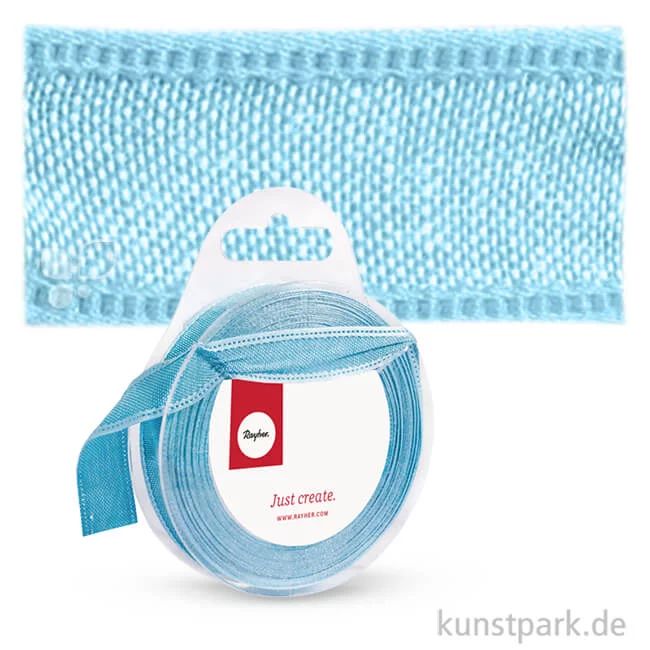 Artikelbild 1 des Artikels “Webband Uni mit Kante, 15 mm x 5 m Einzelfarbe | Hellblau“