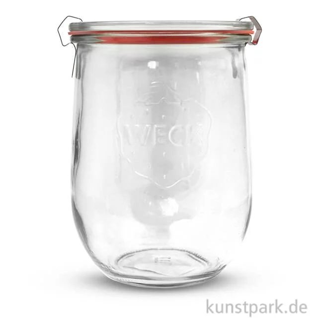 Artikelbild 1 des Artikels “Weckglas mit Glasdeckel Dichtung und Klammern - 1062 ml “