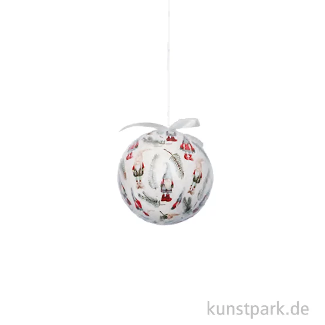Artikelbild 1 des Artikels “Weihnachtskugel Rot mit Wichtel, 7,5 cm “
