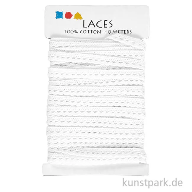 Artikelbild 1 des Artikels “Weiße Häkelborte, Breite 10 mm, Länge 10 m “