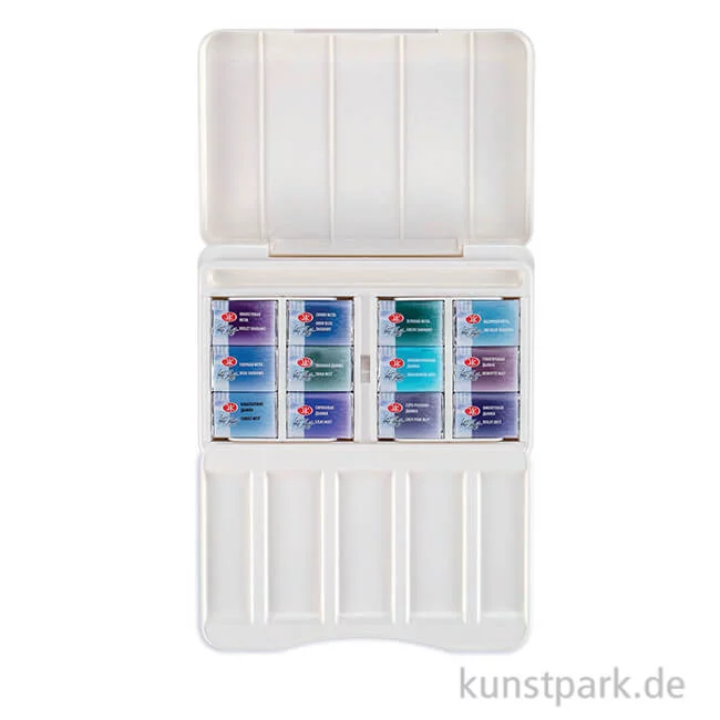 Artikelbild 1 des Artikels “White Nights Aquarellkasten mit 12 ganzen Näpfchen - Granulierend “