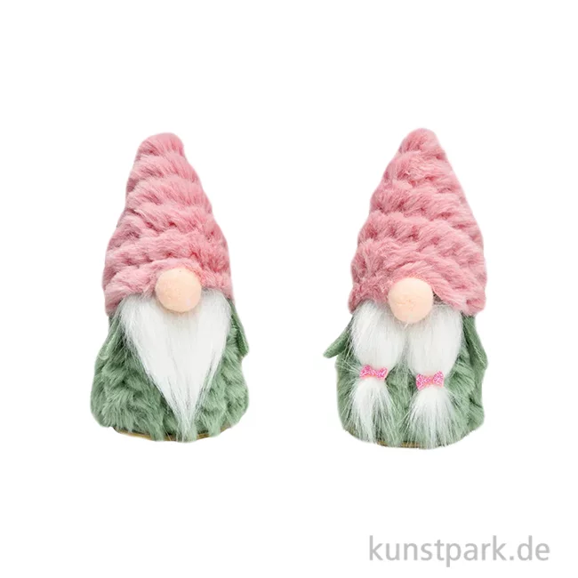 Artikelbild 1 des Artikels “Wichtel aus Textil, Grün / Pink, Sortiert, 7 x 13 x 7 cm “