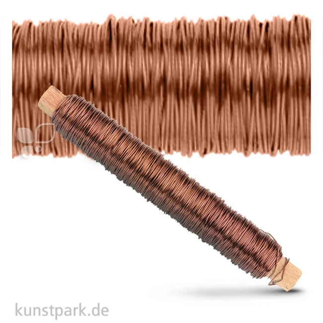 Artikelbild 1 des Artikels “Wickeldraht 0,5 mm 50 Meter 100 g | Braun“
