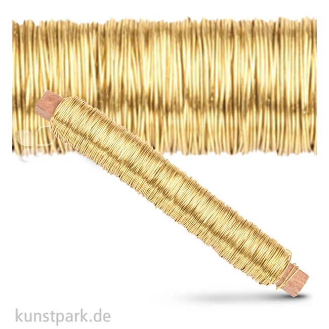 Artikelbild 1 des Artikels “Wickeldraht 0,5 mm 50 Meter 100 g | Goldfarben“
