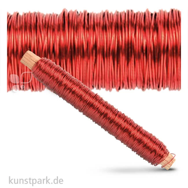 Artikelbild 1 des Artikels “Wickeldraht 0,5 mm 50 Meter 100 g | Rot“