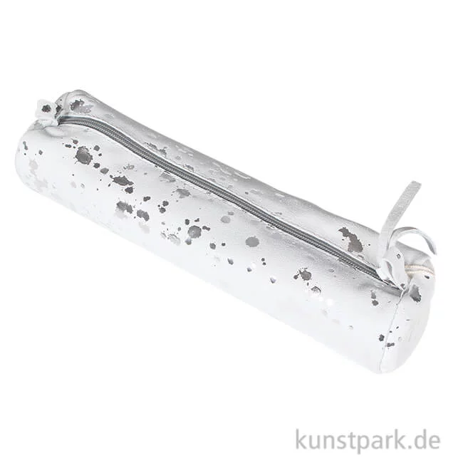 Artikelbild 1 des Artikels “Wildleder-Etui - Splash, Silber, Rund “