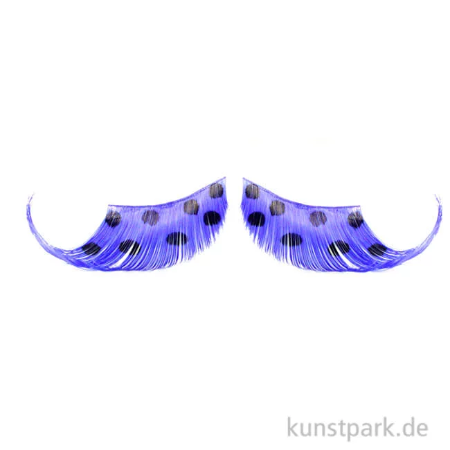Artikelbild 1 des Artikels “Wimpern, Blaue Federn mit schwarzen Punkten “