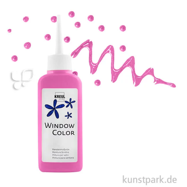 Artikelbild 1 des Artikels “KREUL Window Color Glasmalfarbe 80 ml Einzelfarbe | Pink“