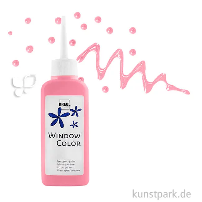 Artikelbild 1 des Artikels “KREUL Window Color Glasmalfarbe 80 ml Einzelfarbe | Rosa“