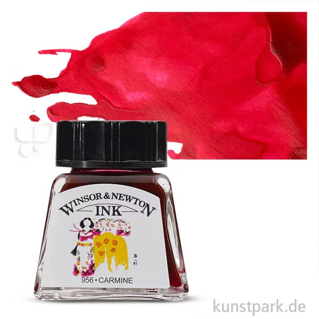 Artikelbild 1 des Artikels “Winsor & Newton Drawing Ink, 14 ml Einzelfarbe | Karmin“