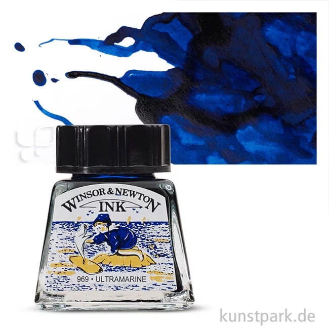 Artikelbild 1 des Artikels “Winsor & Newton Drawing Ink, 14 ml Einzelfarbe | Ultramarin“