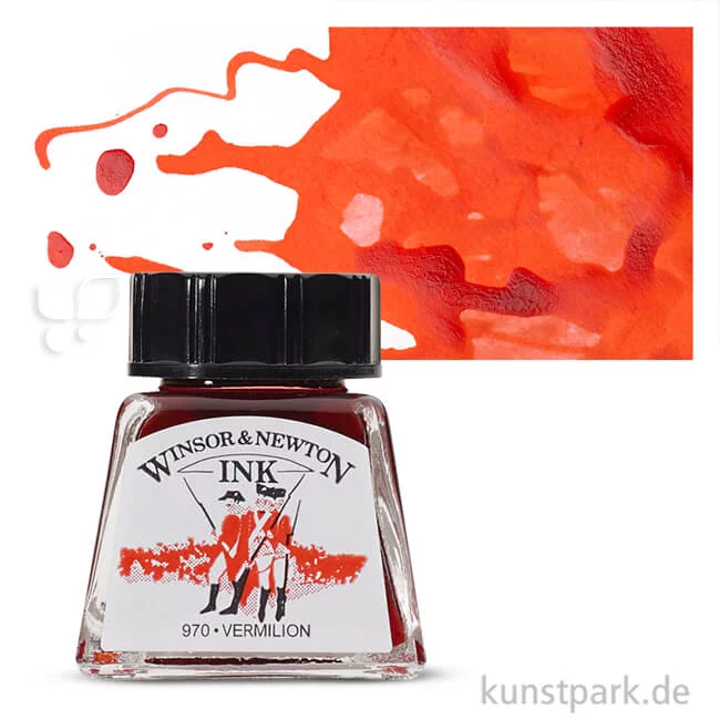 Artikelbild 1 des Artikels “Winsor & Newton Drawing Ink, 14 ml Einzelfarbe | Zinnober“