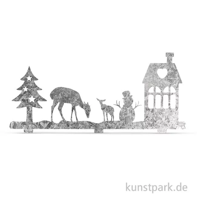 Artikelbild 1 des Artikels “Winterlandschaft aus Metall, 19,1x8,2 cm “