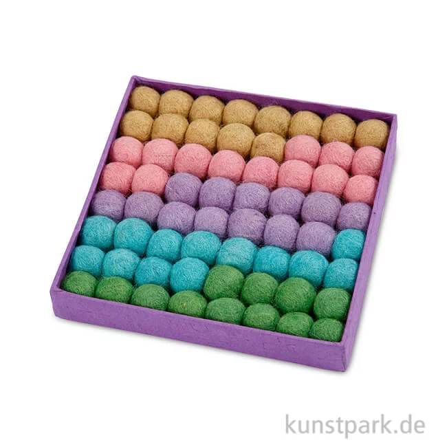 Artikelbild 1 des Artikels “Filzkugeln - Pastell, Durchmesser 20 mm, 64 Stück “