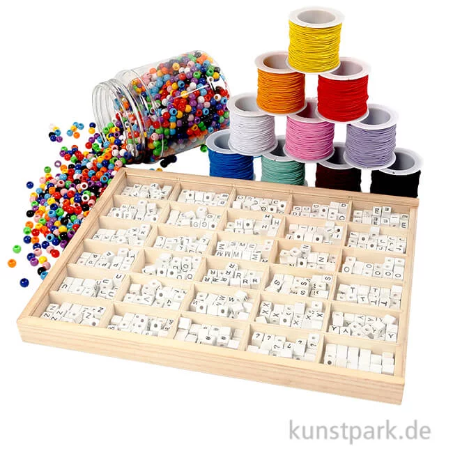 Artikelbild 1 des Artikels “XXL Set - Bastelmaterial für Buchstaben-Armbänder “
