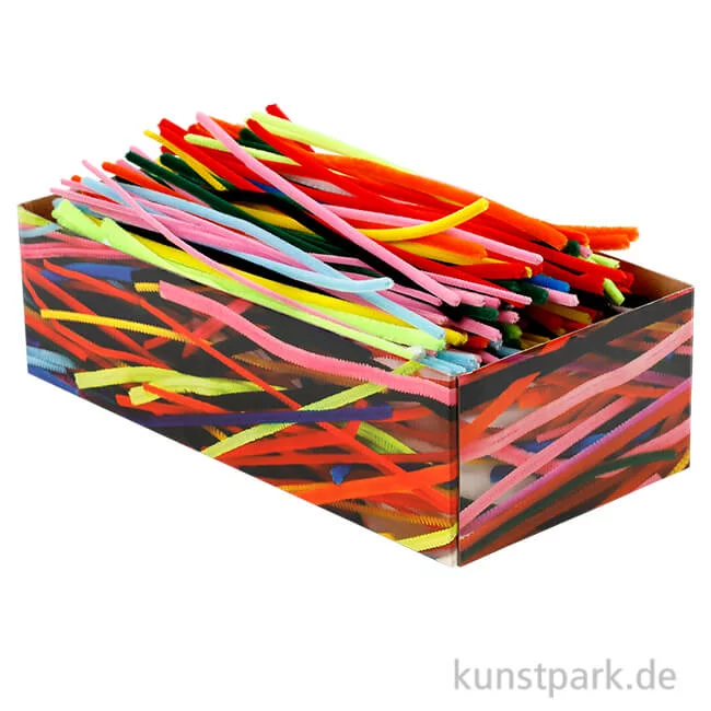 Artikelbild 1 des Artikels “XXL Set - Pfeifenputzer Chenilledraht, Bunt, 30 cm, 700 Stück “