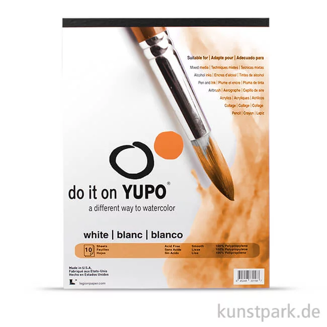 Artikelbild 1 des Artikels “YUPO Aquarellpapier, 10 Blatt, 200g 28x35 cm“